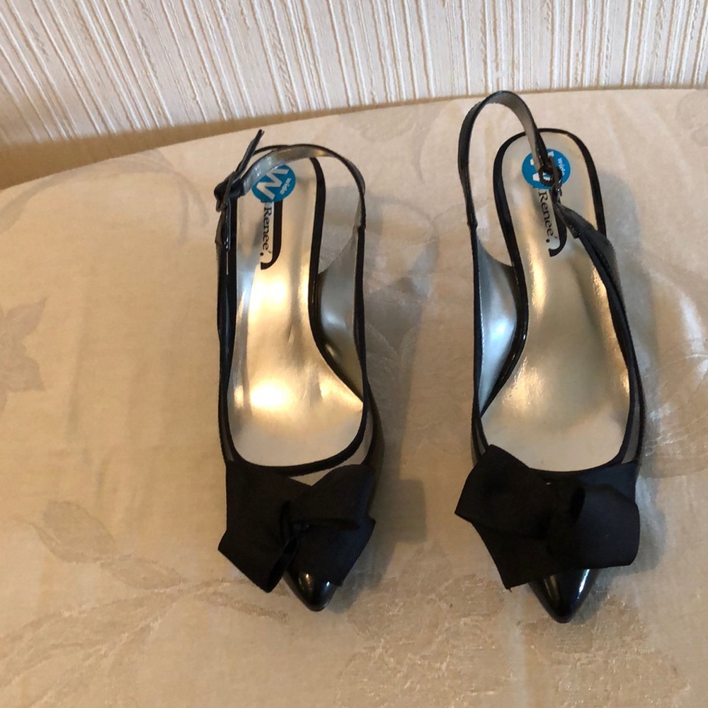 Black patent leather heels by Nordstrom.